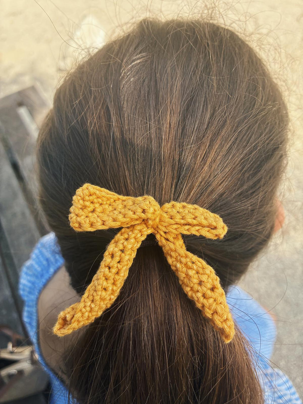 Laço de cabelo com elástico